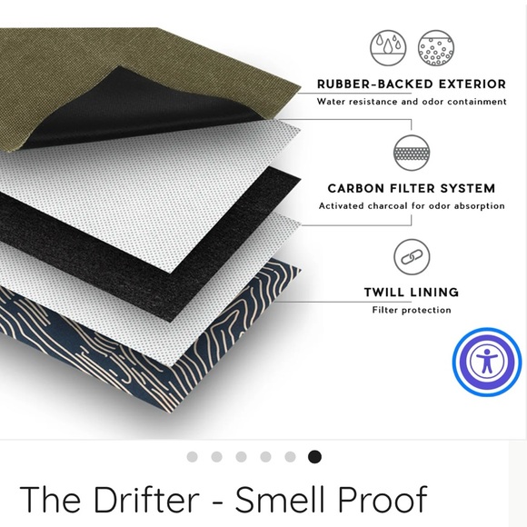 Revelry’s The Drifter smell proof and water resistant rolltop backpack. - Picture 3 of 5